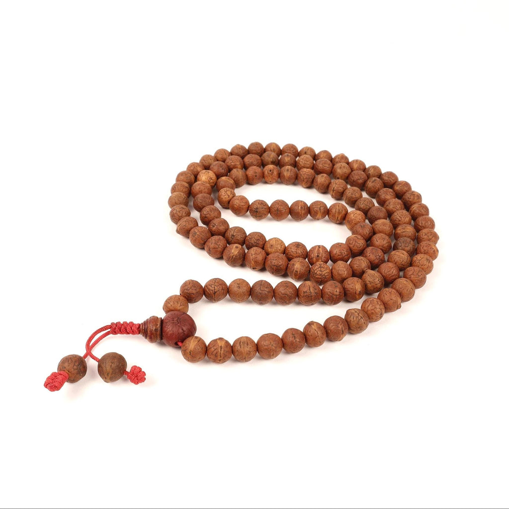 11mm Tibetan Buddhist Prayer Beads, Phoenix Eye Seed, Vajrayana Buddhism
