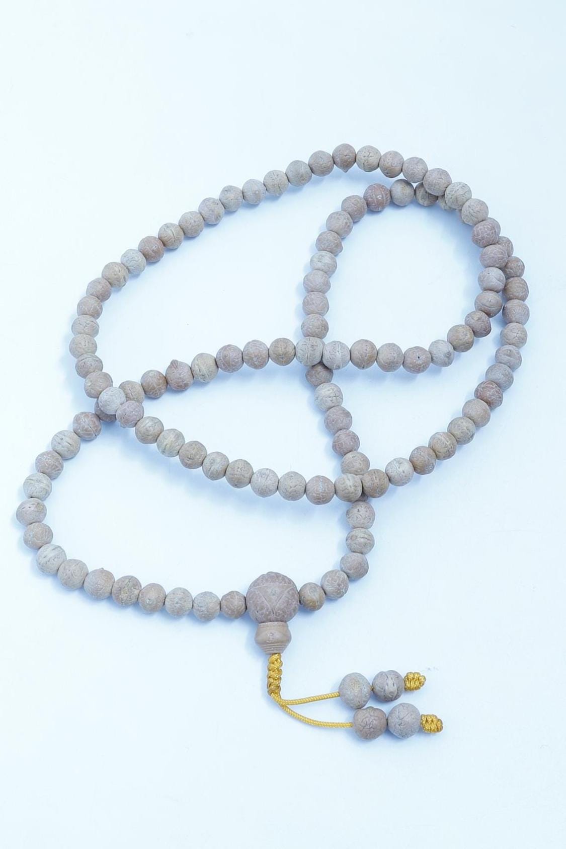 A+ Grade Raw Bodhi Seed Mala, Buddha Chitta Phoenix Eye Tibetan Prayer Beads