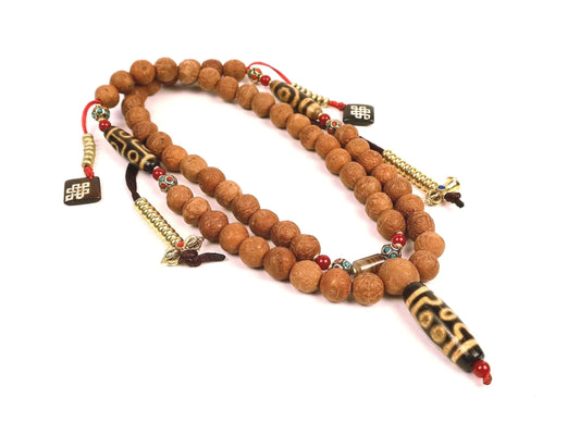 Tibetan Vintage Dzi Bodhi Prayer Beads