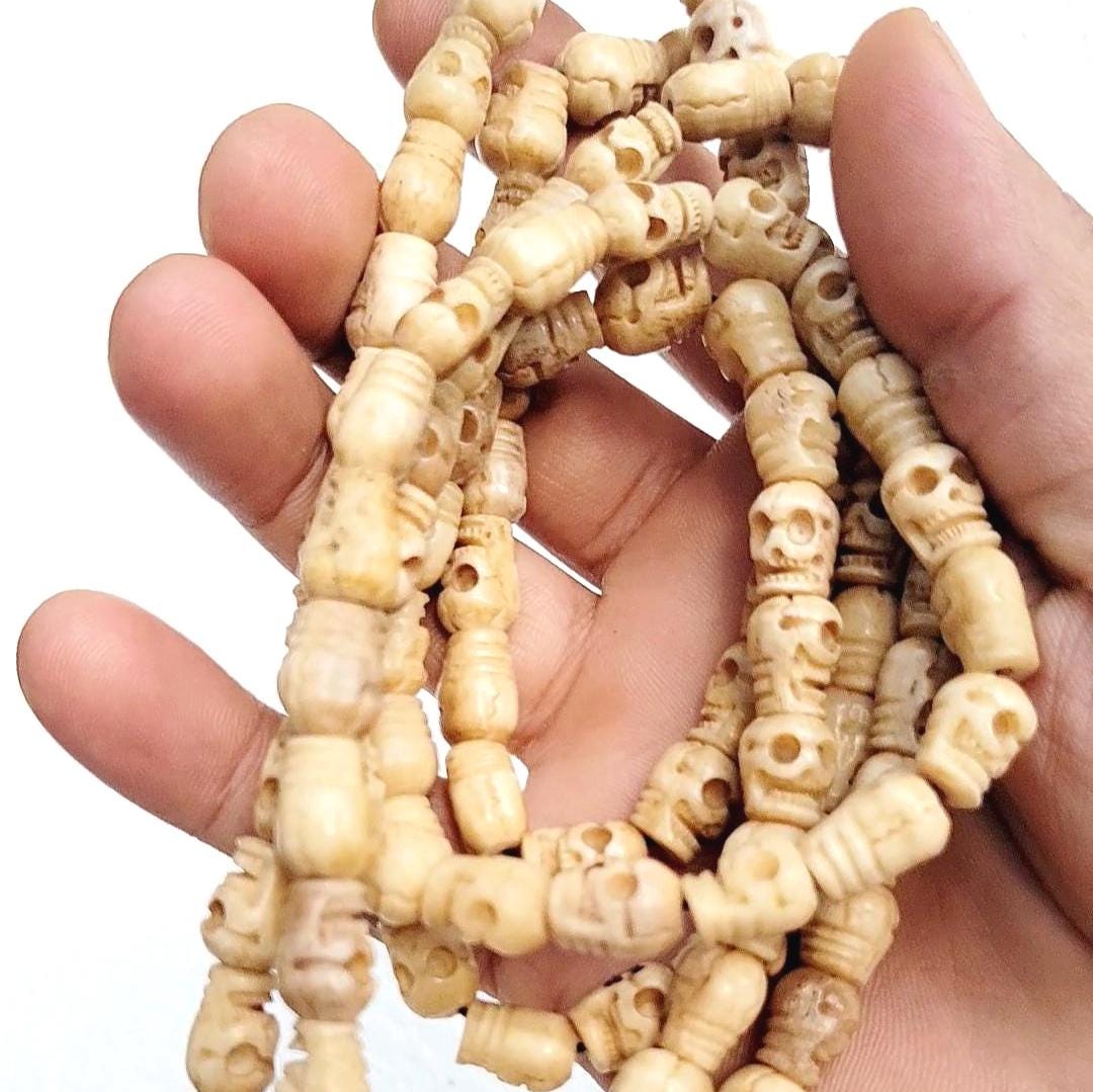 Mahakal Hand Carved Prayer Bone Japa Mala