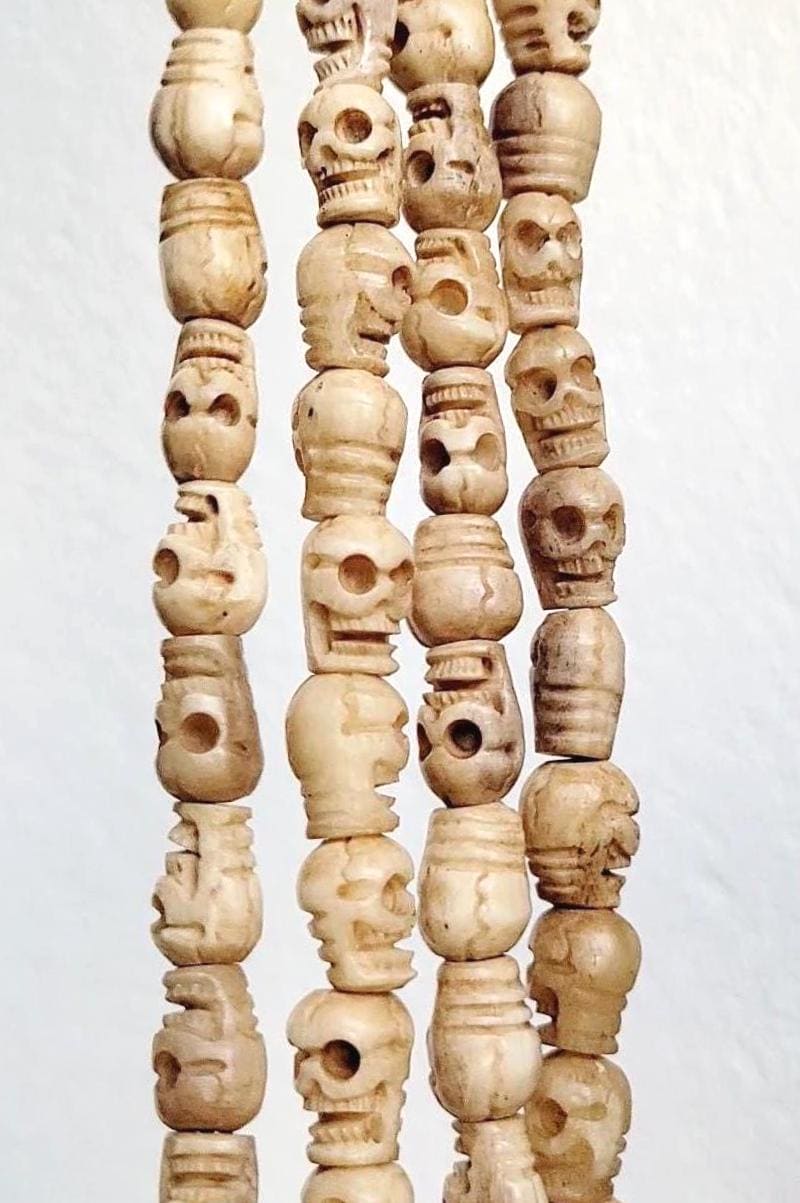 Mahakal Hand Carved Prayer Bone Japa Mala