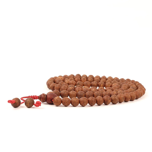 11mm Tibetan Buddhist Prayer Beads, Phoenix Eye Seed, Vajrayana Buddhism
