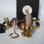 Narmada Shiva Lingam Gift Box: Sacred Hindu Puja Set, Handmade in Nepal