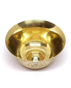 Tibetan Water Offering Brass Bowl With Engraving Set Of 7