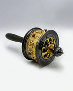 Tibetan Hand Prayer Wheel With Mantra For Buddhist Meditation Practice