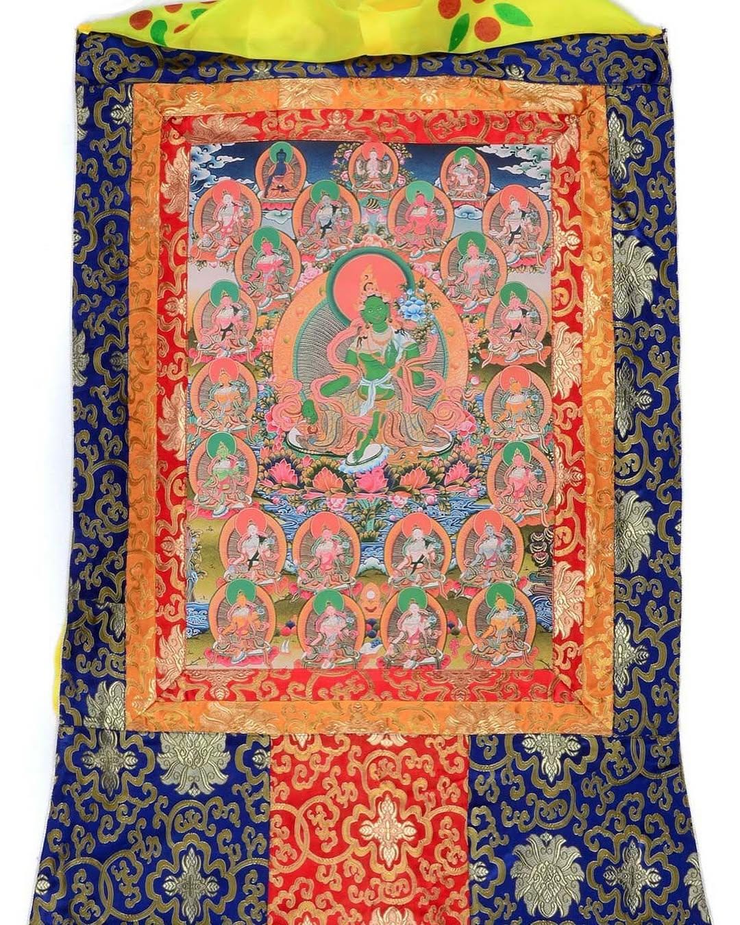Thangka Tibetan Buddhist Wall Paintings For Altar, Meditation And Home Decor