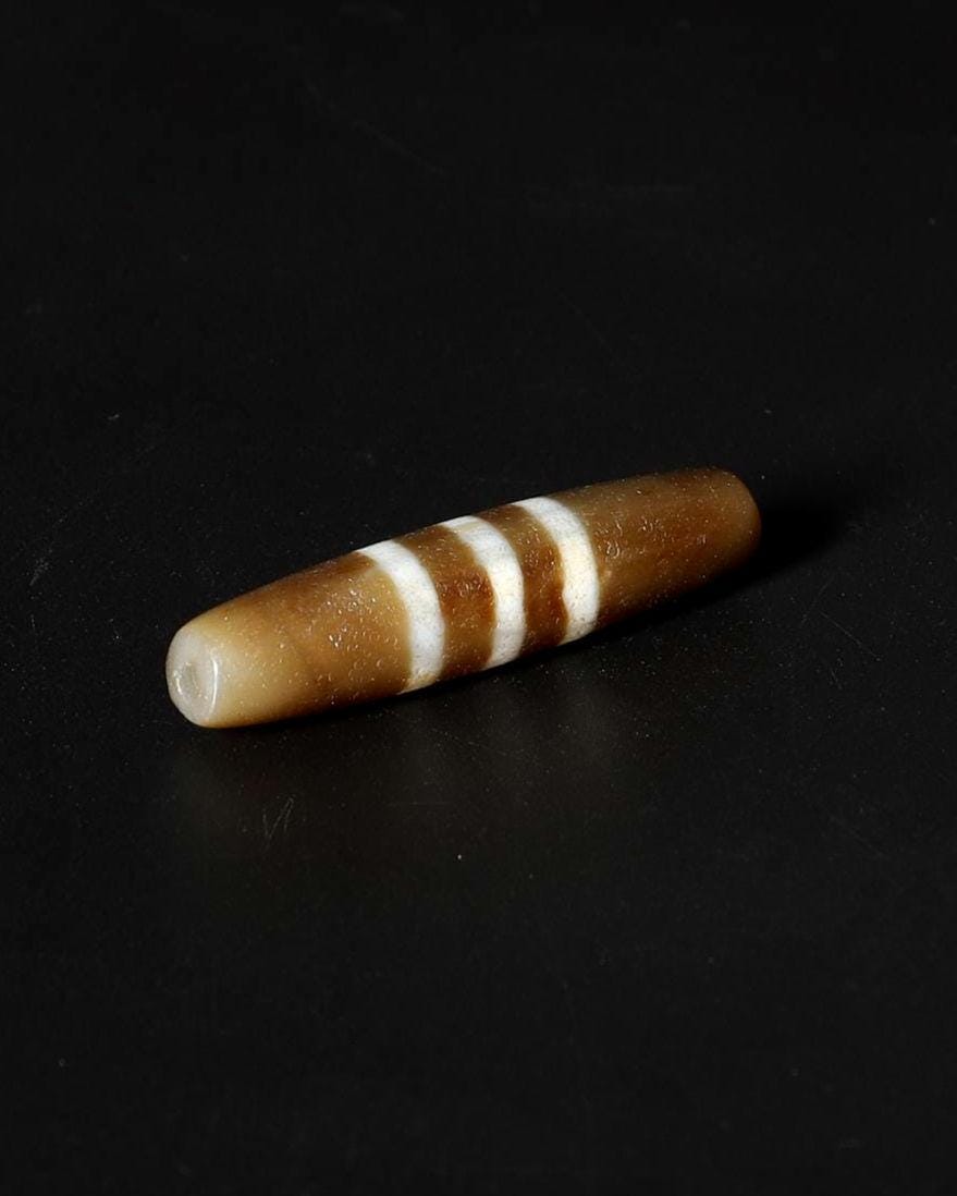 Antique Himalayan Dzi Bead | Tibetan Dzi Amulet | Protection Charm | 53*12mm