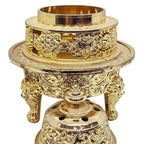 Tibetan Incense Burner With Lid For Sang Offering And Buddhist Altar