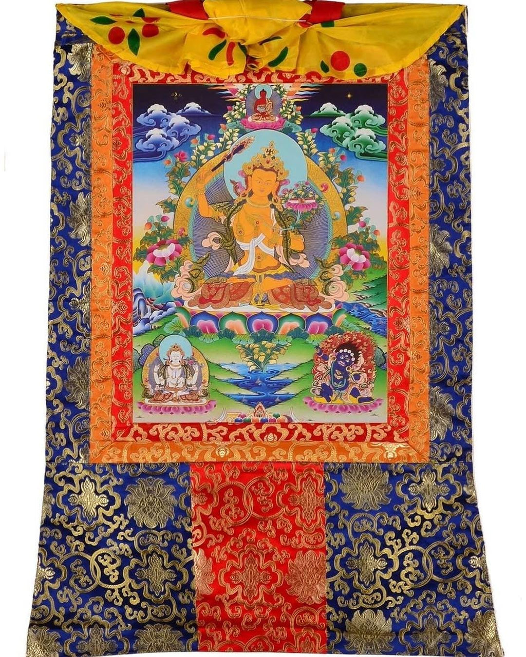 Thangka Tibetan Buddhist Wall Paintings For Altar, Meditation And Home Decor