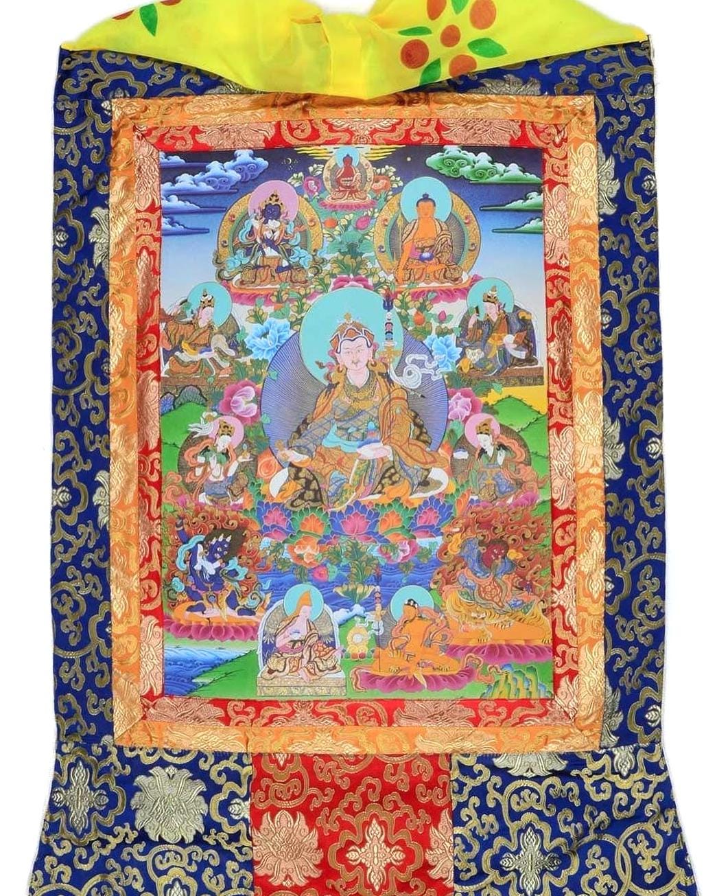 Thangka Tibetan Buddhist Wall Paintings For Altar, Meditation And Home Decor