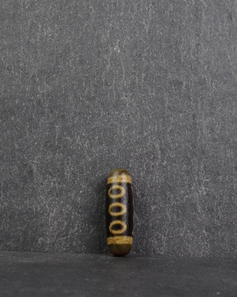 5 Eye Tibetan Dzi Bead, Make Free Mala