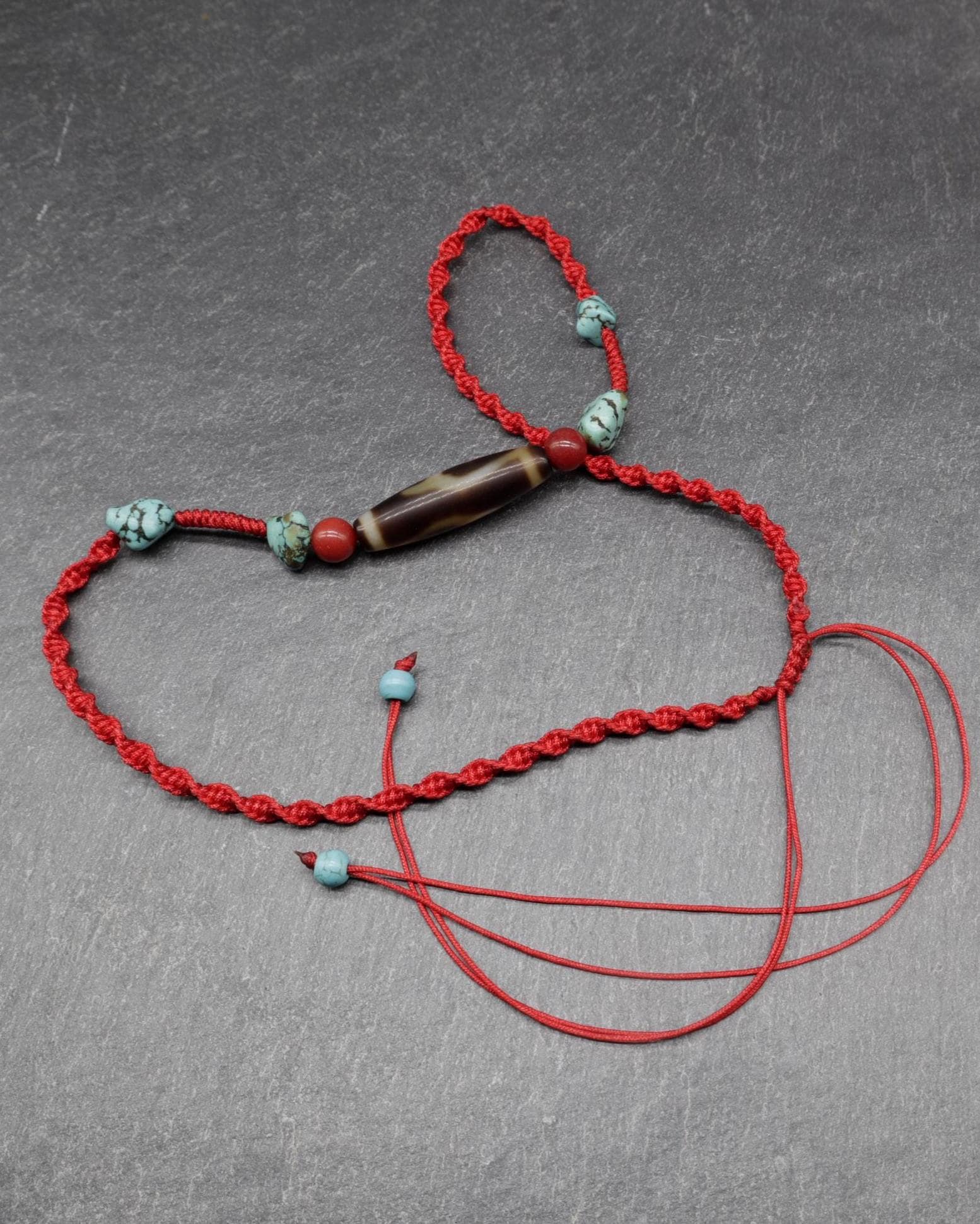 Antique Tibetan Dzi Bead, Vajrayogini Dakini Tantric Wisdom Amulet Tibetan Buddhist Protection Mala