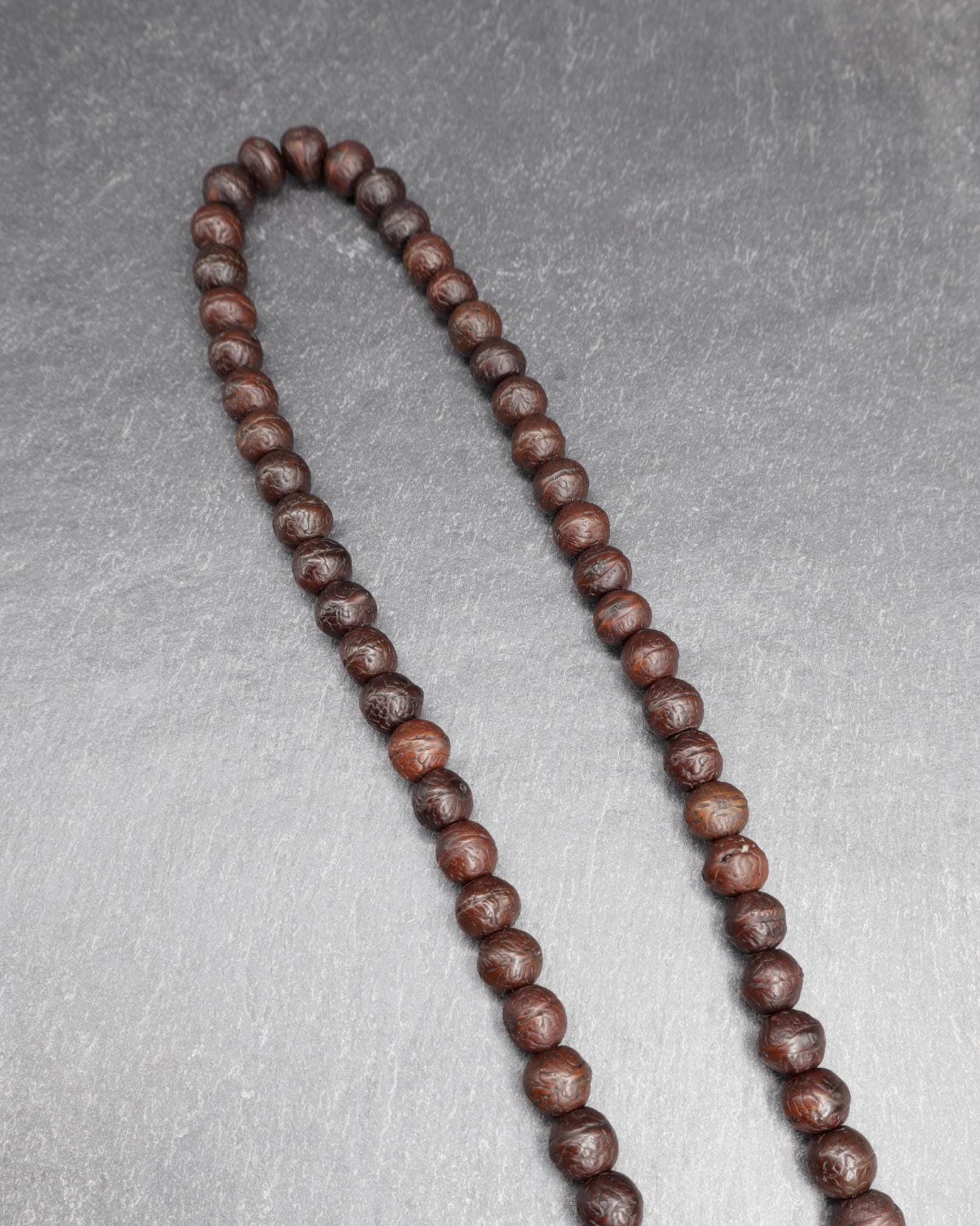 Ziziphus Budhensis Bodhi Prayer Bead Buddha Chitta Phoenix Eye 108+1 Beads 8 to 9mm Mala