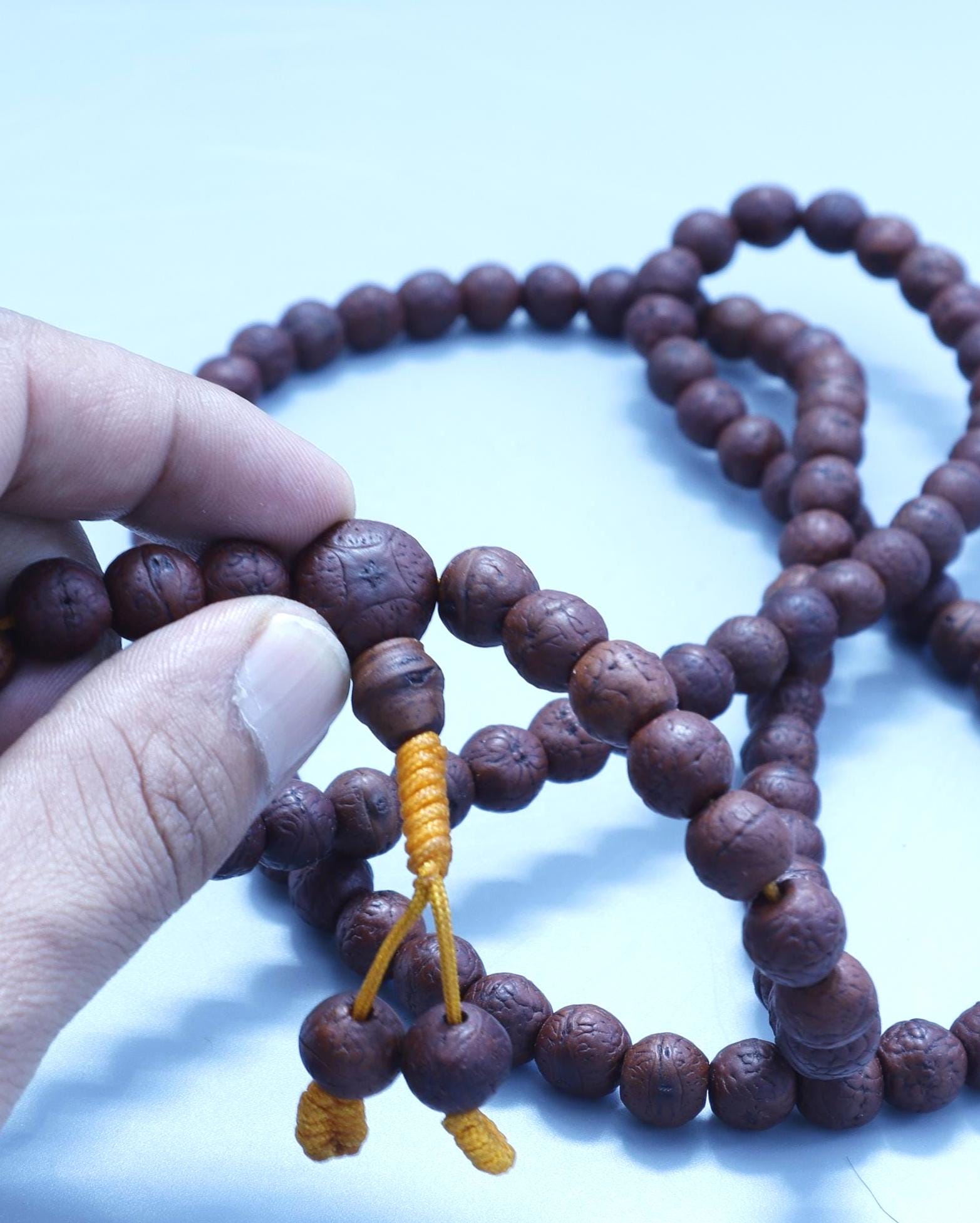 Aged Bodhi Seed Mala, Buddha Chitta Phoenix Eye Tibetan Prayer Beads