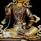 Antique Buddha Statue - 13" Tall Nepal Art Collector Piece