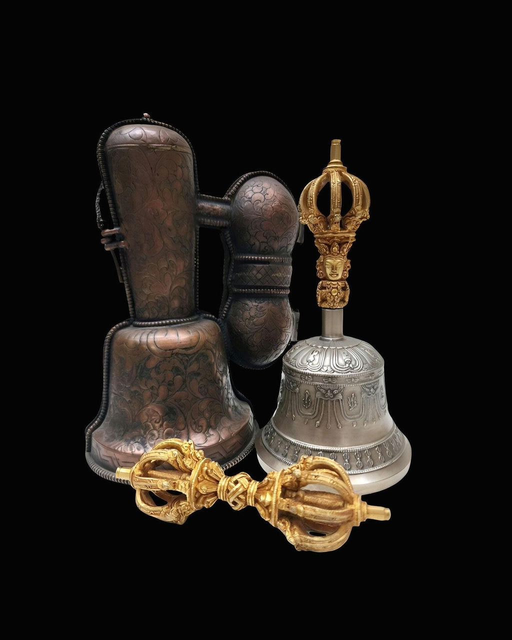 Master Quality Bell And Dorje With Hand Crafted Metal Cover