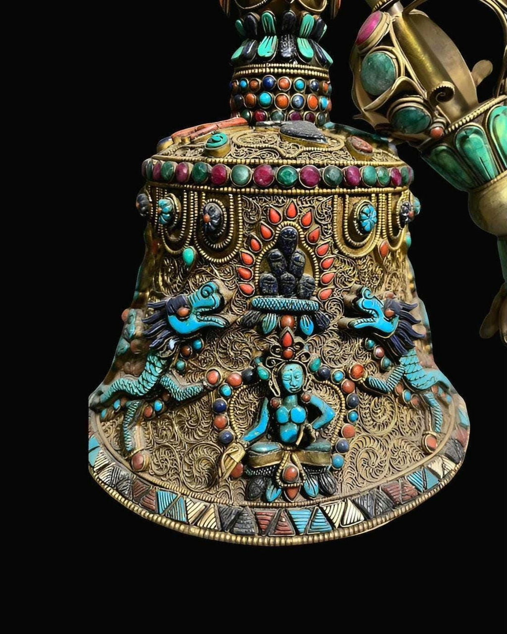 Antique Tibetan Bell and Dorje Collector Piece