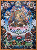 Guru Padmasambhava Thangka, Nyingma Lineage Lotus Born Master Art
