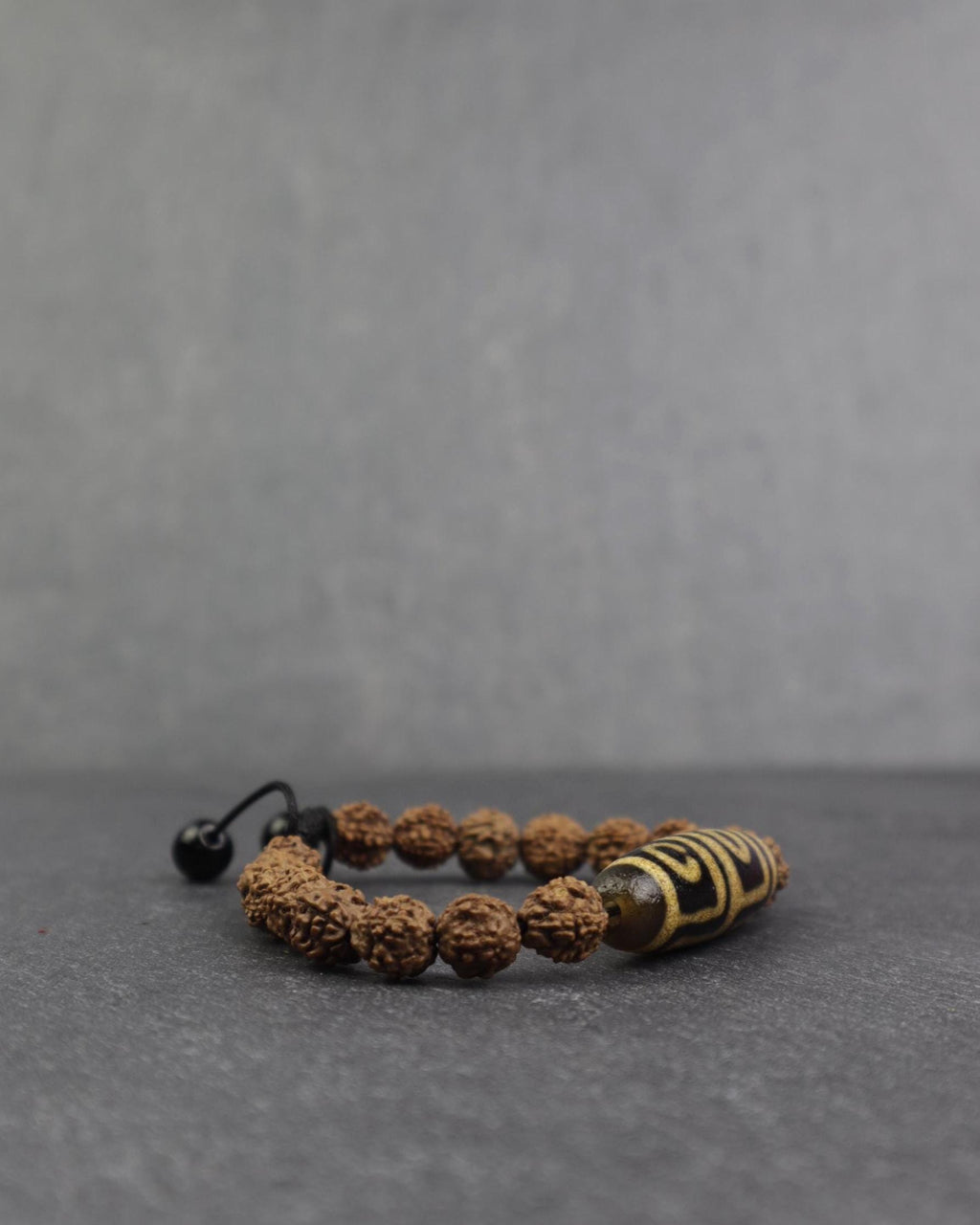 4 Eye Dzi Rudraksha Bracelet, Himalayan Protection Bracelet