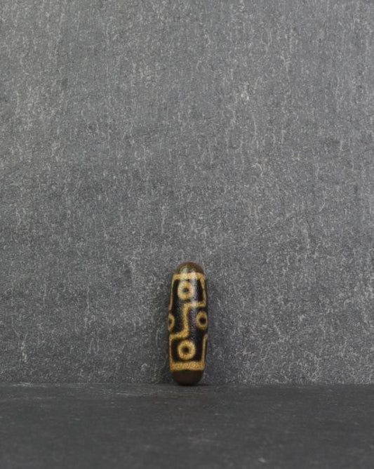 9 Eye Same Old Dzi Bead Amulet, Make Free Mala