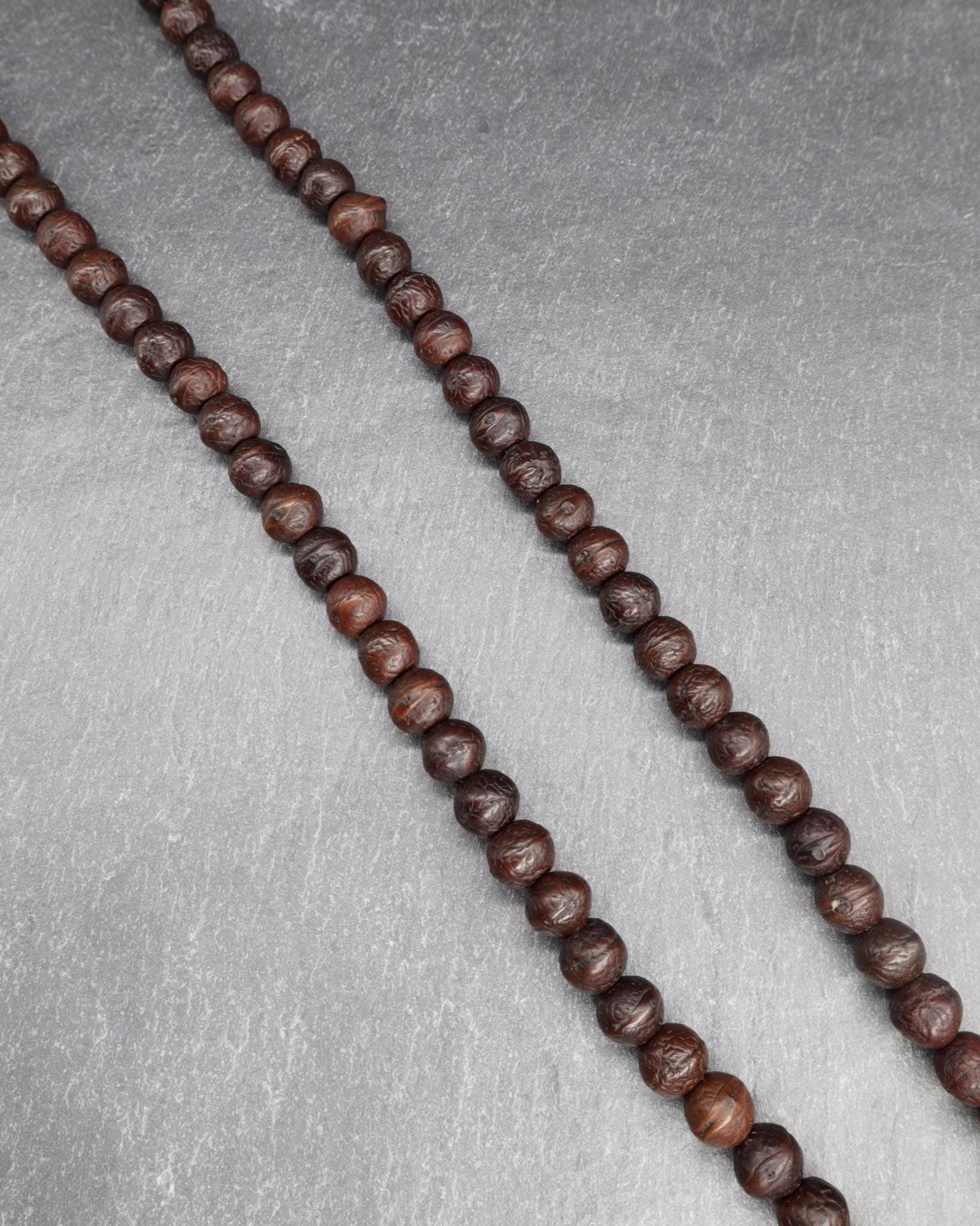 Ziziphus Budhensis Bodhi Prayer Bead Buddha Chitta Phoenix Eye 108+1 Beads 8 to 9mm Mala