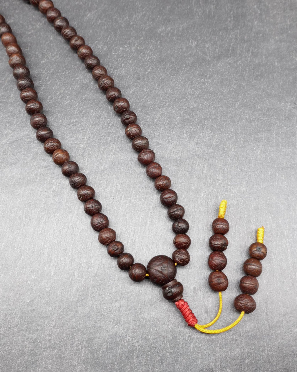 Ziziphus Budhensis Bodhi Prayer Bead Buddha Chitta Phoenix Eye 108+1 Beads 8 to 9mm Mala