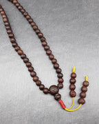 Ziziphus Budhensis Bodhi Prayer Bead Buddha Chitta Phoenix Eye 108+1 Beads 8 to 9mm Mala