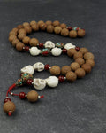 Bodhi Seeds And Howlite Skull Beads Mala