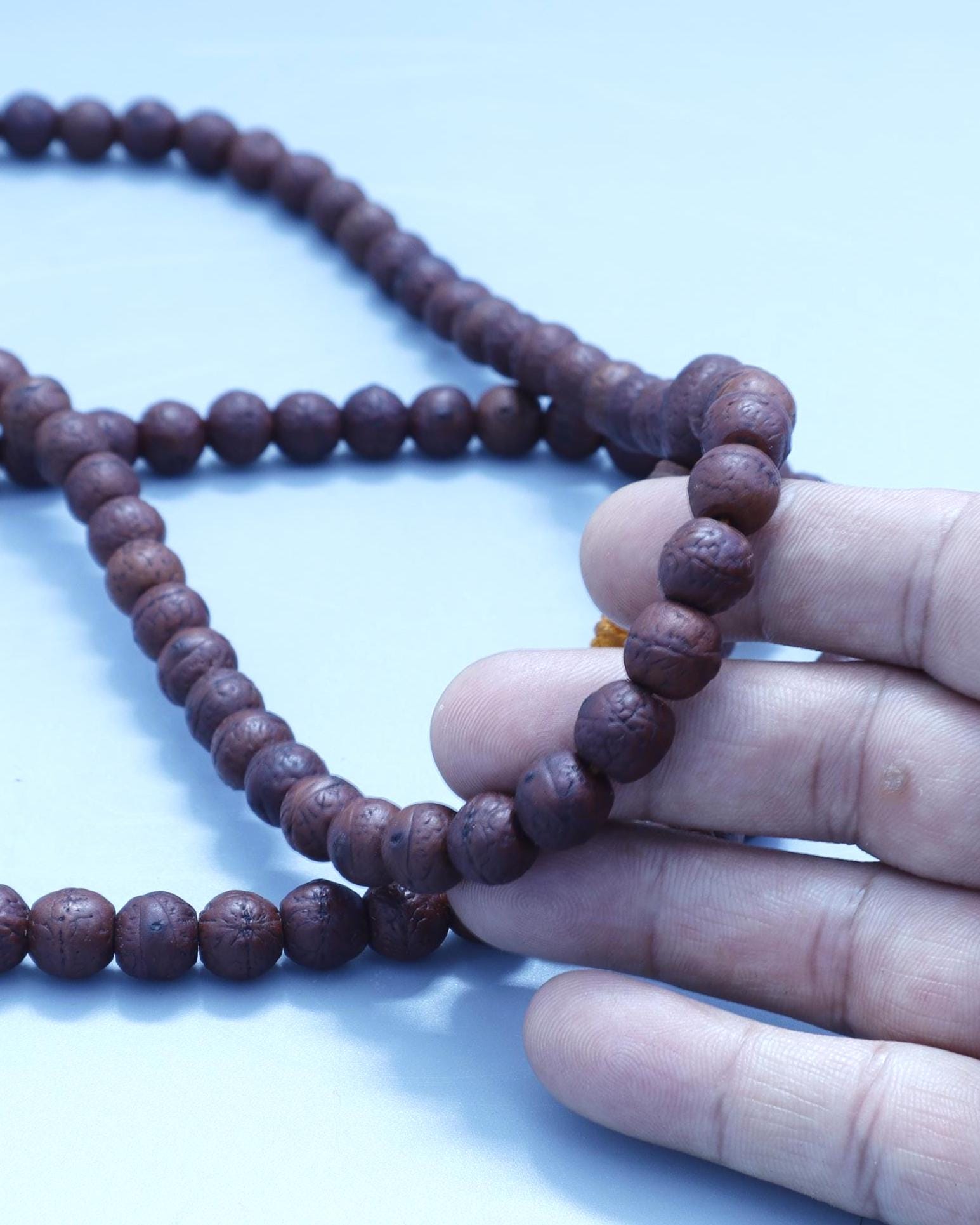 Aged Bodhi Seed Mala, Buddha Chitta Phoenix Eye Tibetan Prayer Beads
