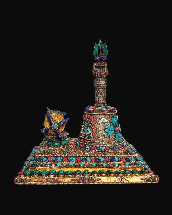 Museum Grade Bell And Dorje Vajra Set