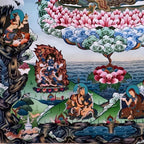 Guru Padmasambhava Thangka, Nyingma Lineage Lotus Born Master Art