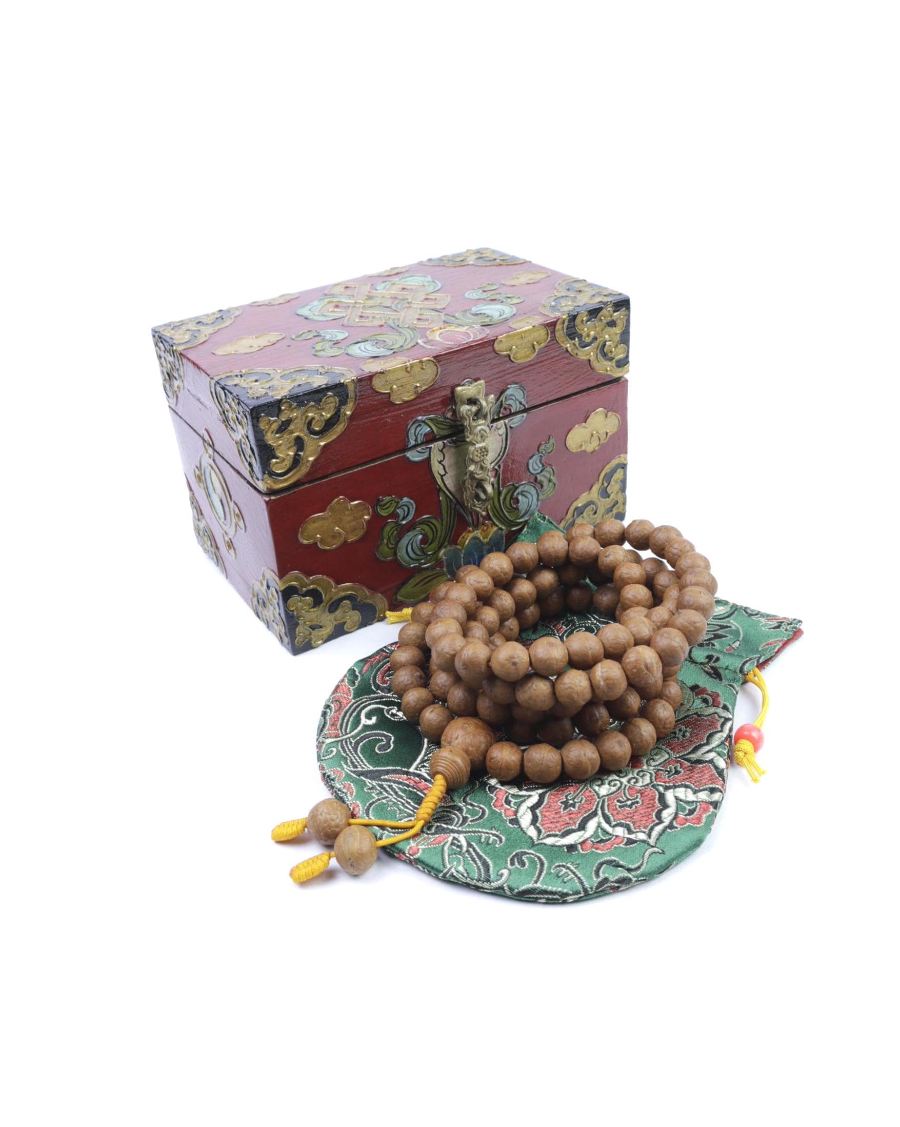 Natural Bodhi Seed, Buddhist Prayer Rosary Mala 10 to 11mm