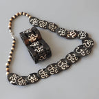 Tibetan Om Bone Necklace Old Design Spiritual Jewelry Nepal