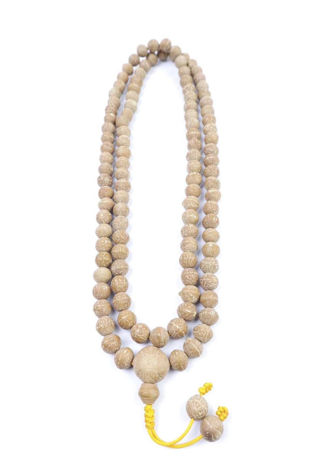Bodhi Seed Mala 108 Beads Buddha Chitta Buddhist Prayer Mala Fresh Harvest Bodhi Seeds 10 to 11 mm