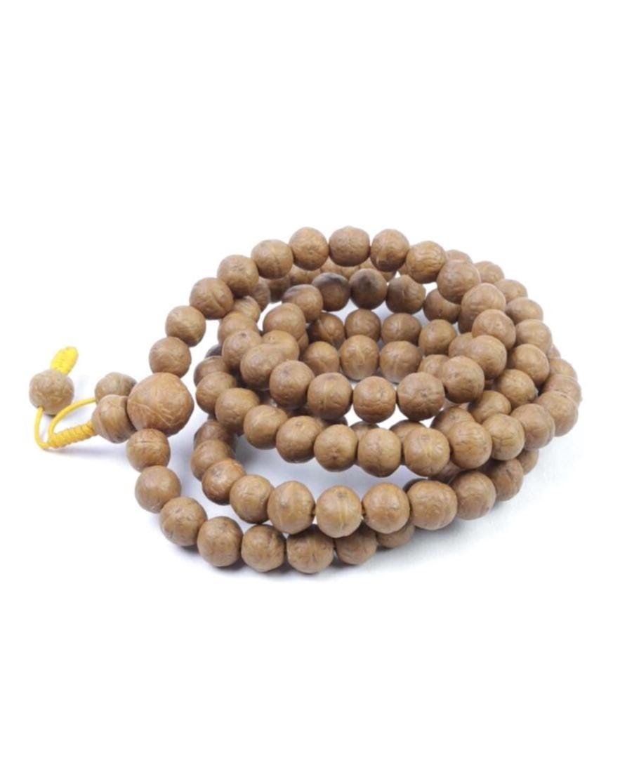 Natural Bodhi Seed, Buddhist Prayer Rosary Mala 10 to 11mm