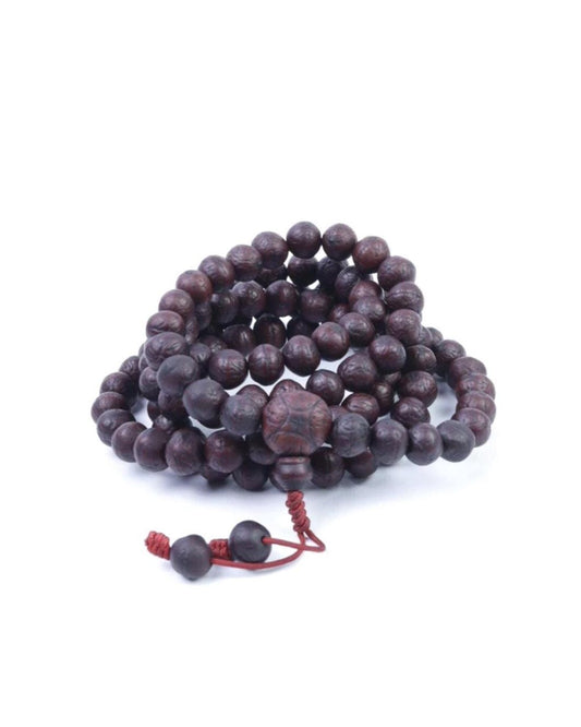 Dark Aged Bodhi Tibetan Prayer Beads 10 to 11mm Mala