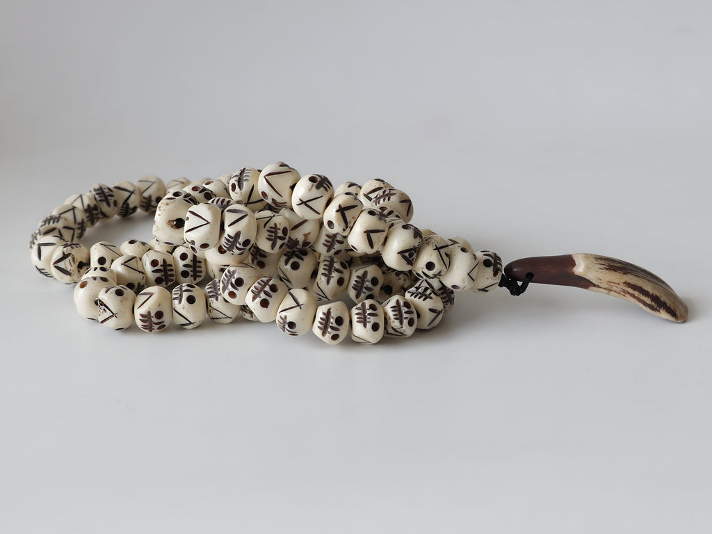 Skull Bone Buffalo Tantric Meditation Prayer Beads