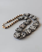 Tibetan Om Bone Necklace Old Design Spiritual Jewelry Nepal