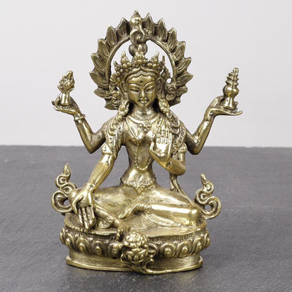 Laxmi Brass Statue, Goddess of Wealth and Prosperity