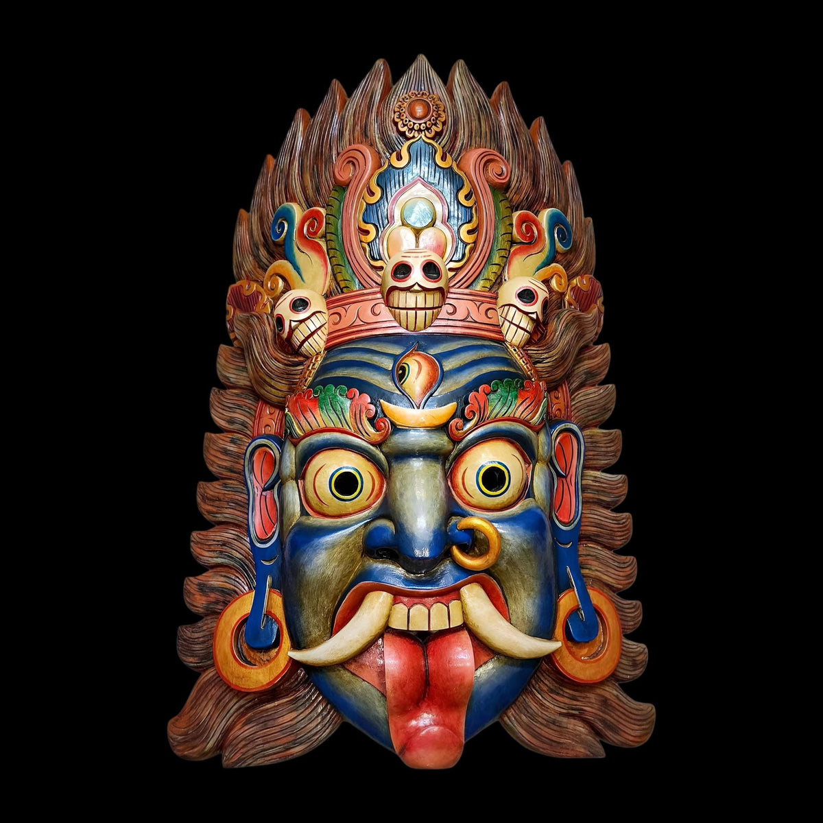 Goddess Kali Wooden Mask