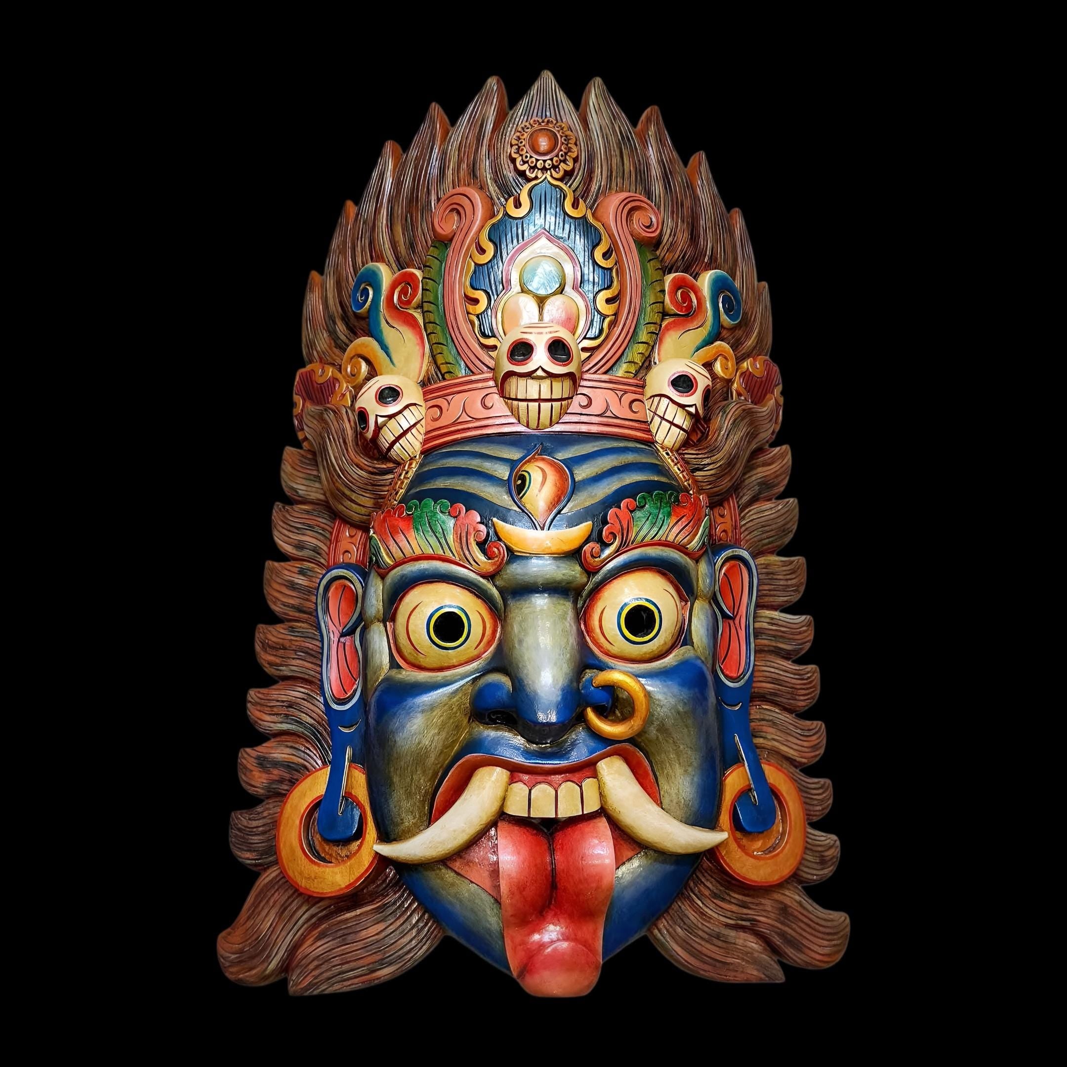 Goddess Kali Wooden Mask
