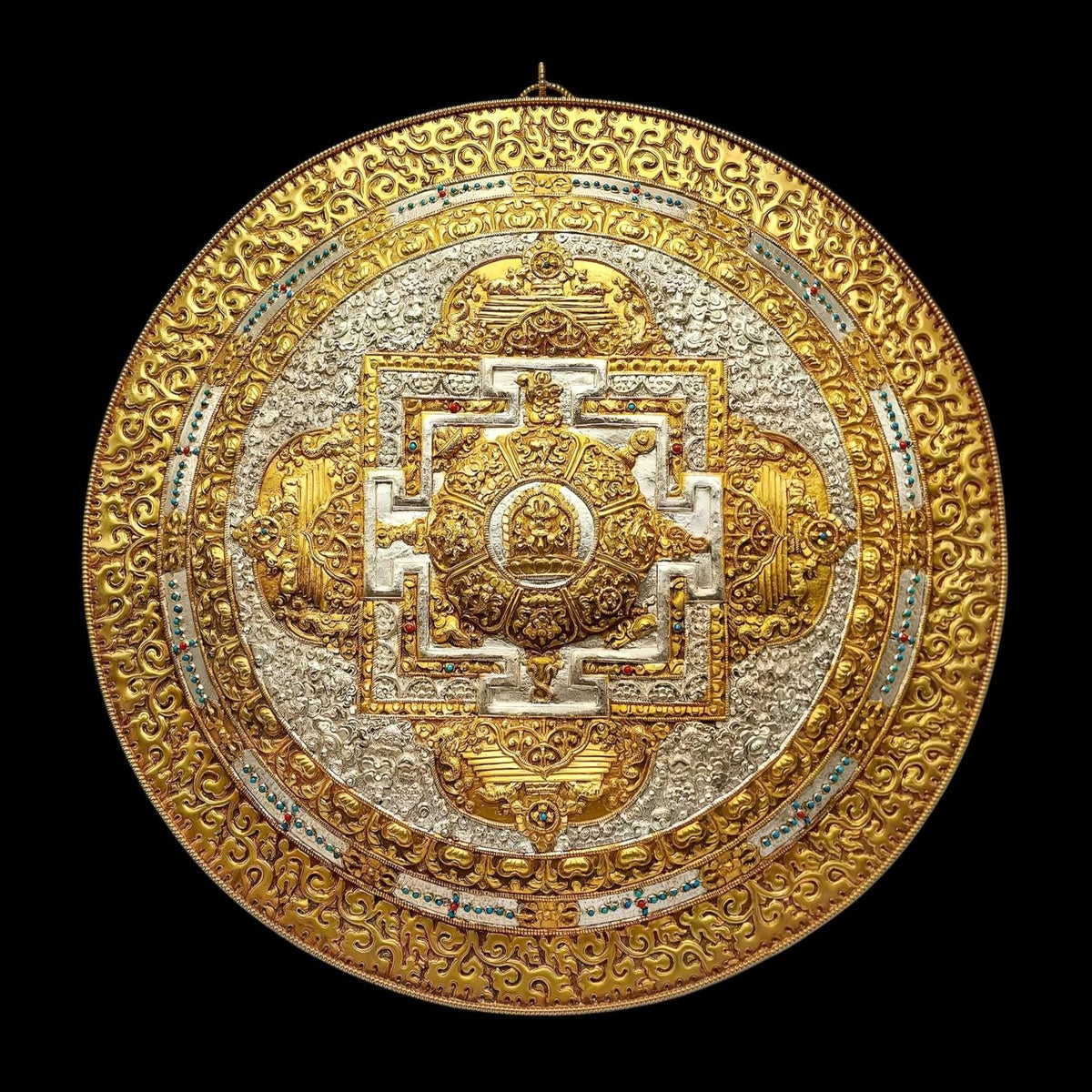 Buddhist Calendar Mandala Wall Hanging