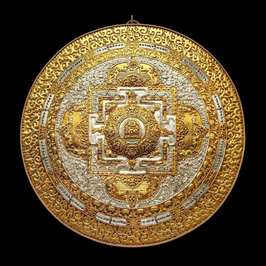 Buddhist Calendar Mandala Wall Hanging