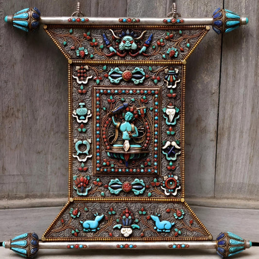 Manjushree, Wooden Wall Hanging