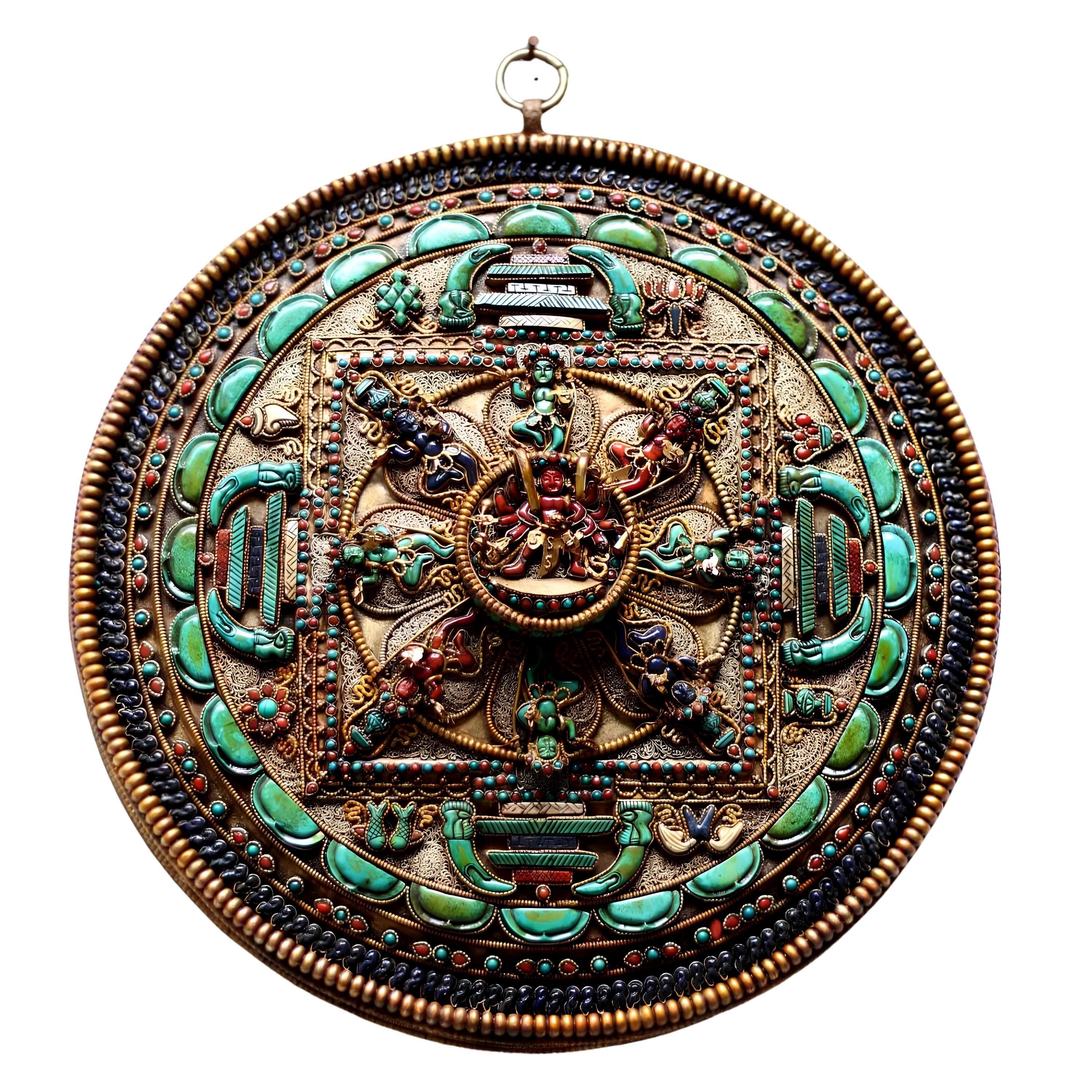 Chakrasamvara Sacred Wooden Mandala