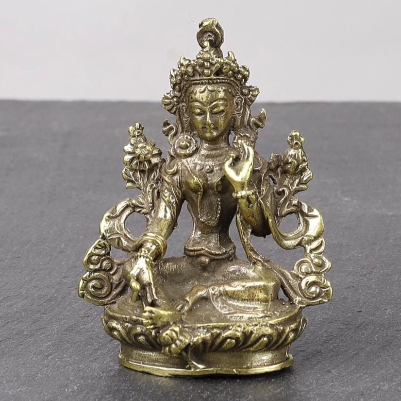 Buddhist Goddess Tara Brass Statue