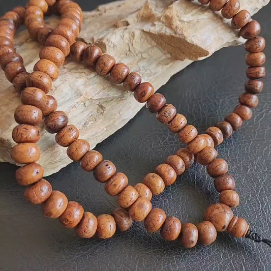 Bodhi Seed Mala: 108 Bead Japa Prayer Beads From Nepal