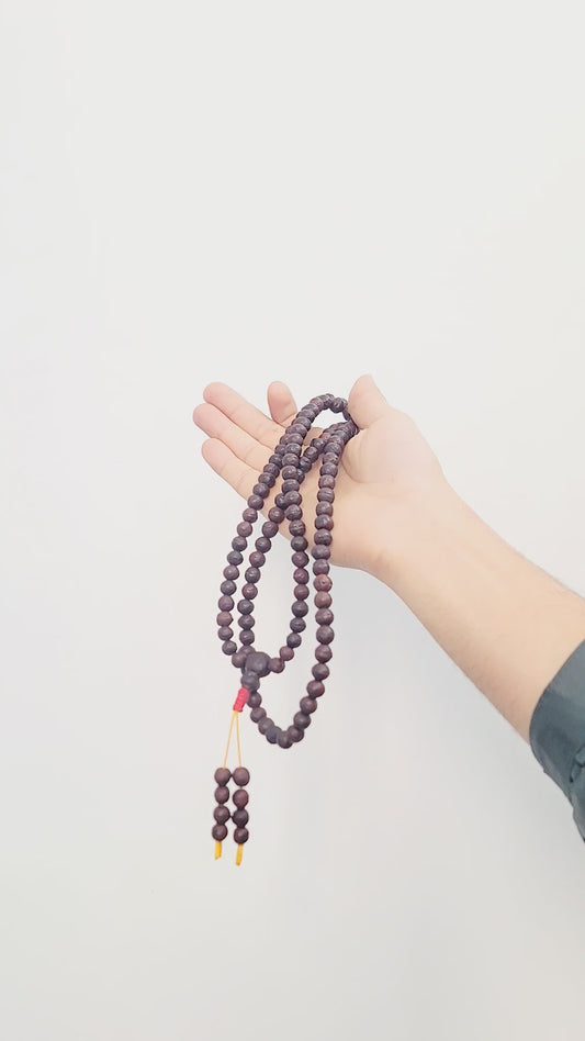 Phoenix Eye Bodhi Seed Mala, Authentic 108 Buddha Prayer Beads