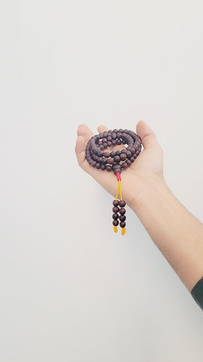 Phoenix Eye Bodhi Seed Mala, Authentic 108 Buddha Prayer Beads