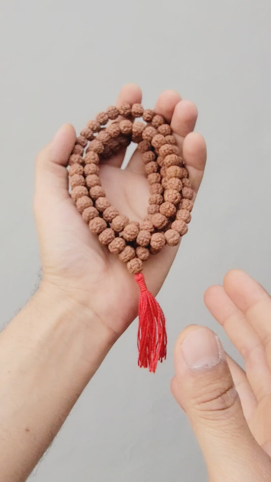 Genuine Indonesian Rudraksha Mala – 108 Beads 10 mm
